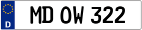 Trailer License Plate